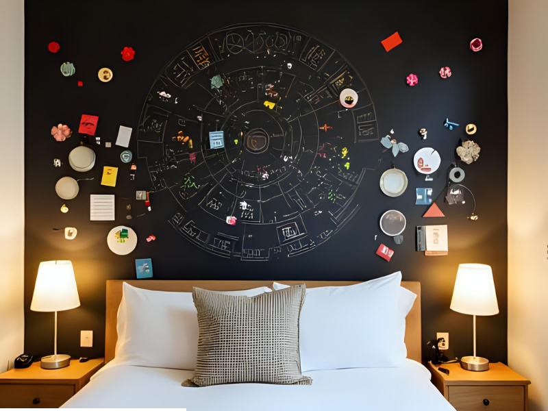 Chalkboard and magnetic wall art