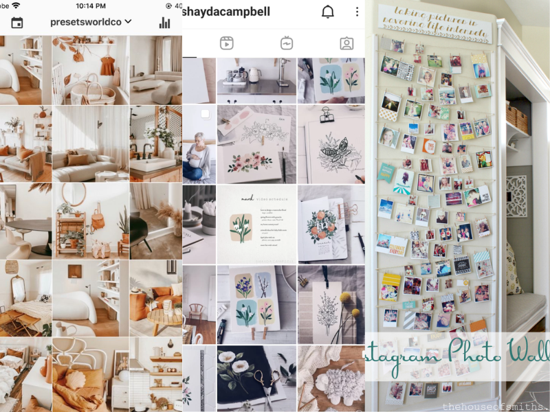 Instagram wall decor profile